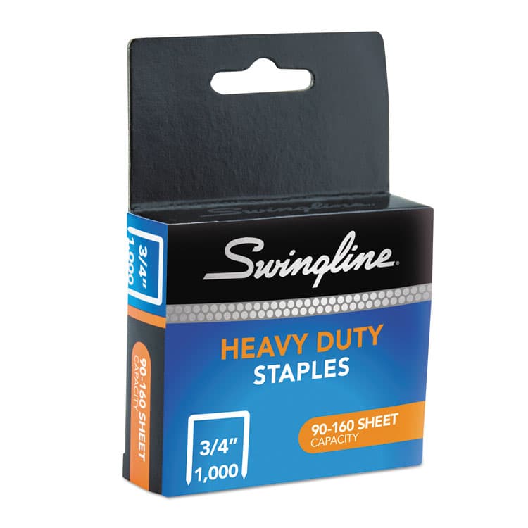 ACCO BRANDS, . S.F. 13 Heavy-Duty Staples, 0.75" Leg, 0.5" Crown, Steel, 1,000/Box (SWI35319) thumbnail 2