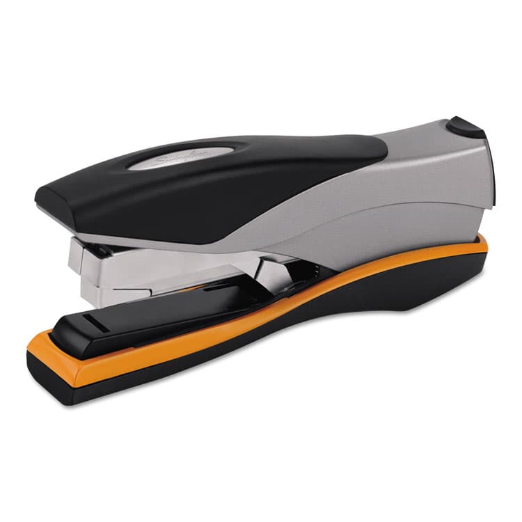 ACCO BRANDS, . Optima 40 Desktop Stapler, 40-Sheet Capacity, Silver/Black/Orange (SWI87845)