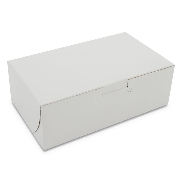 SOUTHERN CHAMPION TRAY White One-Piece Non-Window Bakery Boxes, 6.25 x 3.75 x 2.13, White, Paper, 250/Bundle (SCH0911)
