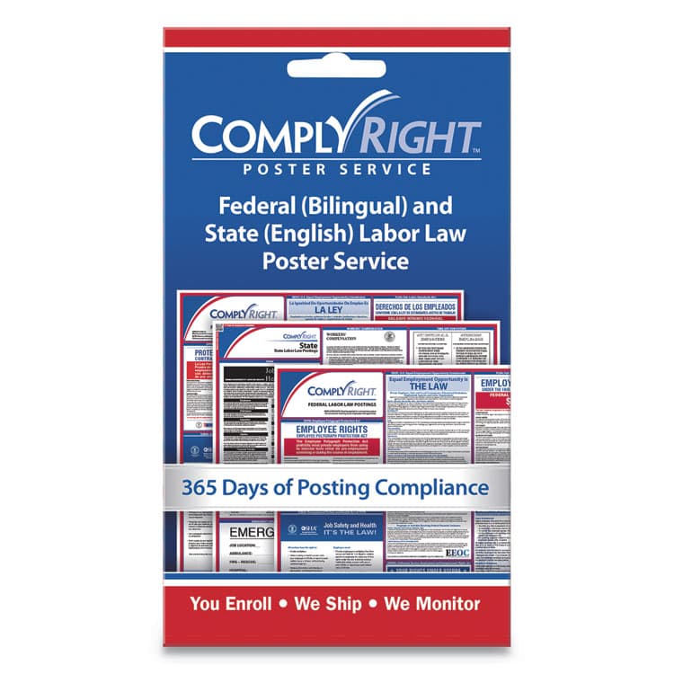 COSCO Labor Law Poster Service, "State Labor Law", 4 x 7 (COS098434)