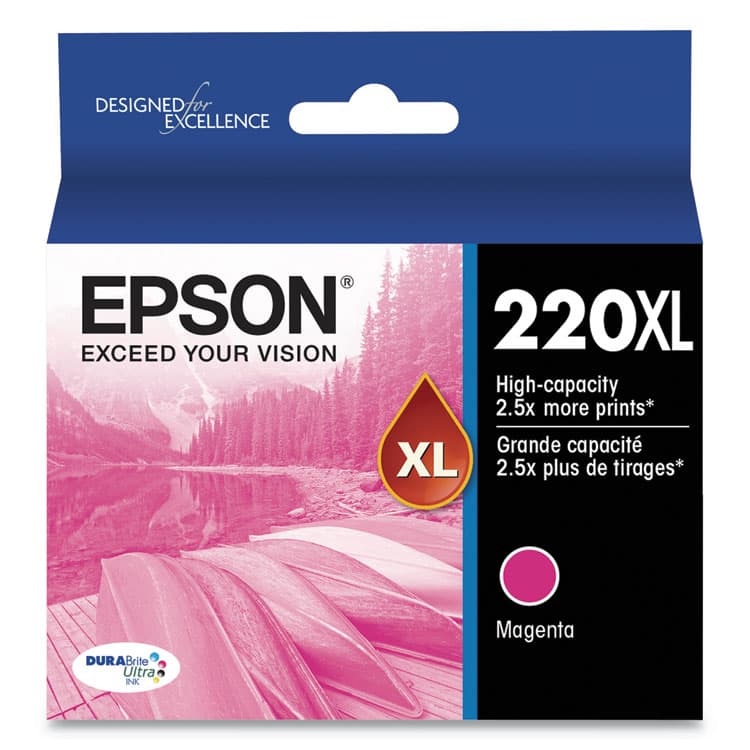 EPSON AMERICA, . T220XL320-S (220XL) DURABrite Ultra High-Yield Ink, 450 Page-Yield, Magenta (EPST220XL320S)