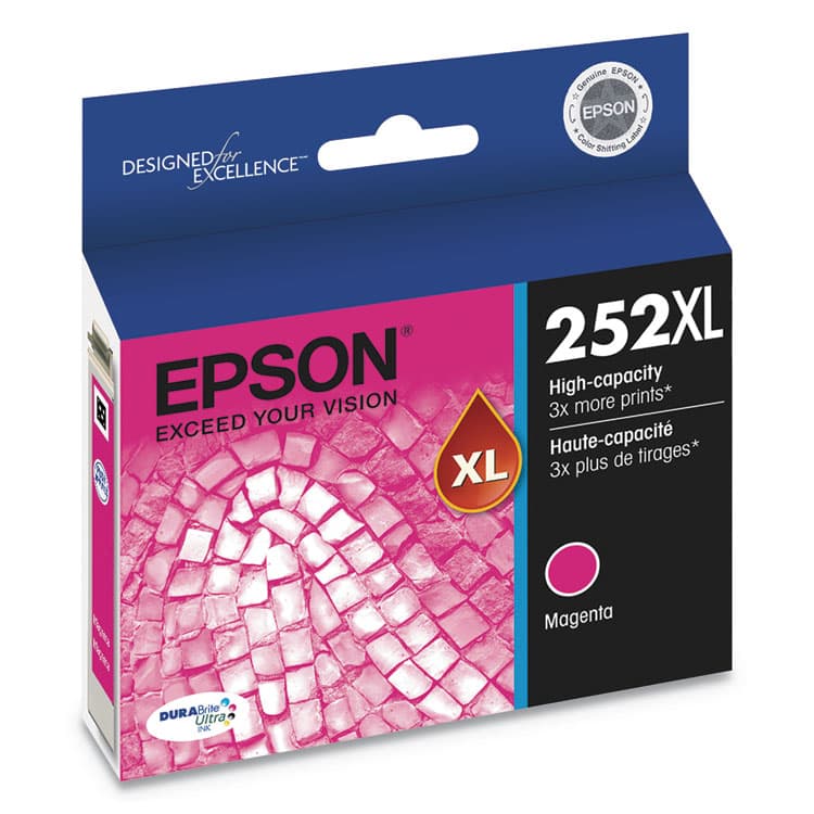 EPSON AMERICA, . T252XL320-S (252XL) DURABrite Ultra High-Yield Ink, 1,100 Page-Yield, Magenta (EPST252XL320S) thumbnail 2