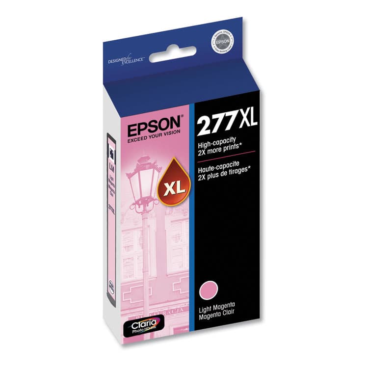 EPSON AMERICA, . T277XL620-S (277XL) Claria High-Yield Ink, 740 Page-Yield, Light Magenta (EPST277XL620S) thumbnail 2