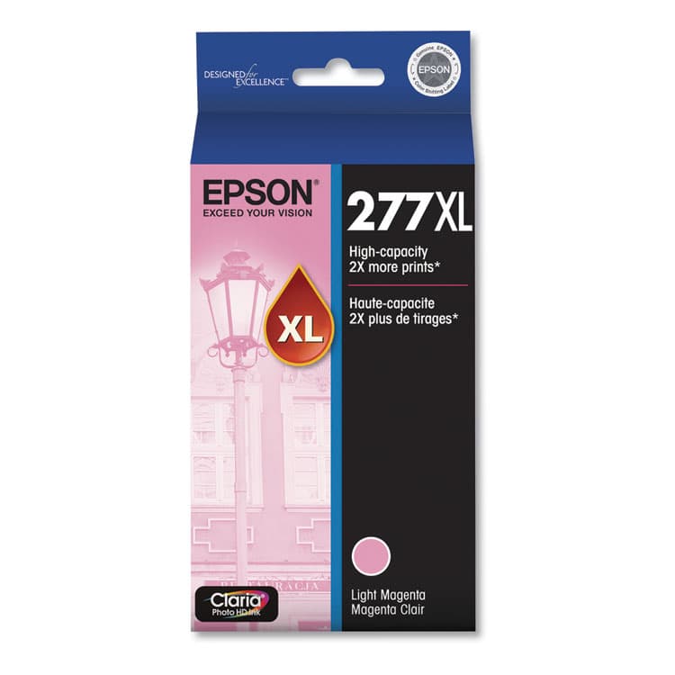 EPSON AMERICA, . T277XL620-S (277XL) Claria High-Yield Ink, 740 Page-Yield, Light Magenta (EPST277XL620S)