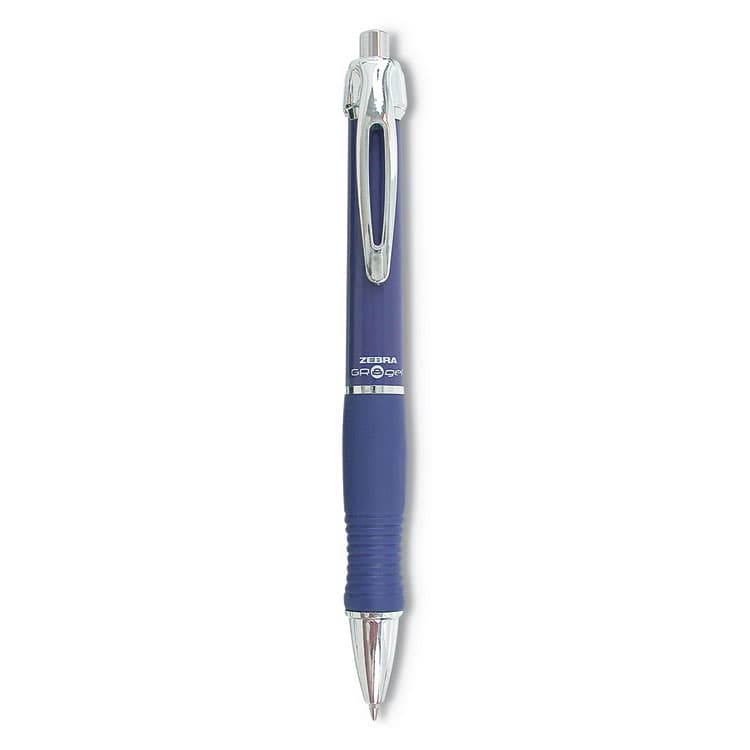 ZEBRA PEN CORP. Sarasa Dry X10 Gel Pen, Retractable, Medium 0.7 mm, Blue Ink, Blue/Silver Barrel, 12/Pack (ZEB42620)
