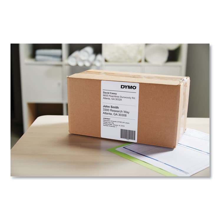 DYMO LW Extra-Large Shipping Labels, 4" x 6", White, 220 Labels/Roll, 2 Rolls/Pack (DYM2026405) thumbnail 3