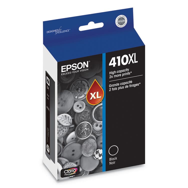EPSON AMERICA, . T410XL020-S (410XL) Claria High-Yield Ink, 500 Page-Yield, Black (EPST410XL020S) thumbnail 2