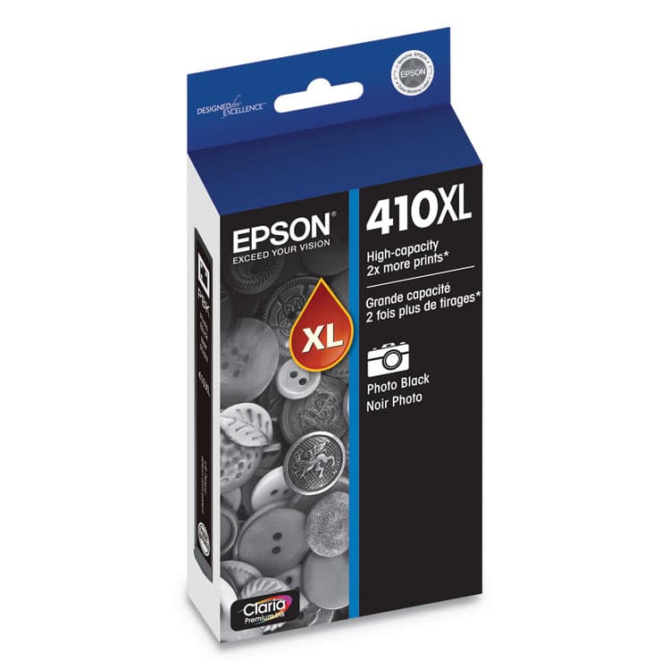 EPSON AMERICA, . T410XL120-S (410XL) Claria High-Yield Photo Ink, 500 Page-Yield, Black (EPST410XL120S) thumbnail 2
