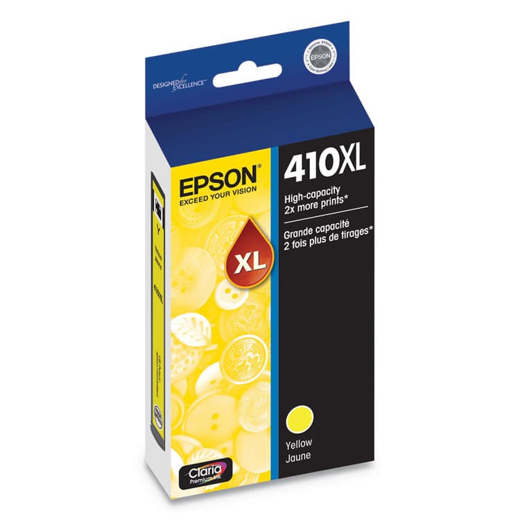 EPSON AMERICA, . T410XL420-S (410XL) Claria High-Yield Ink, 650 Page-Yield, Yellow (EPST410XL420S) thumbnail 2