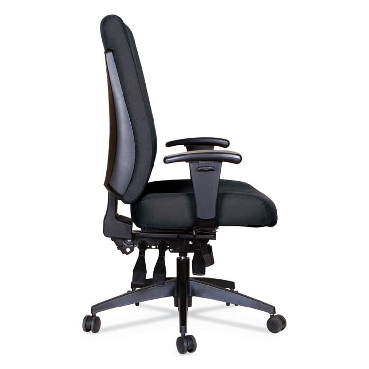 ALERA Alera Wrigley Series 24/7 High Performance High-Back Multifunction Task Chair, Supports 300 lb, 17.24" to 20.55" Seat, Black (ALEHPT4101) thumbnail 3