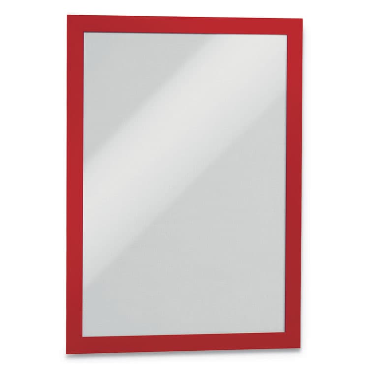 DURABLE OFFICE PRODUCTS CORP. DURAFRAME Sign Holder, 8.5 x 11, Red Frame, 2/Pack (DBL476803)
