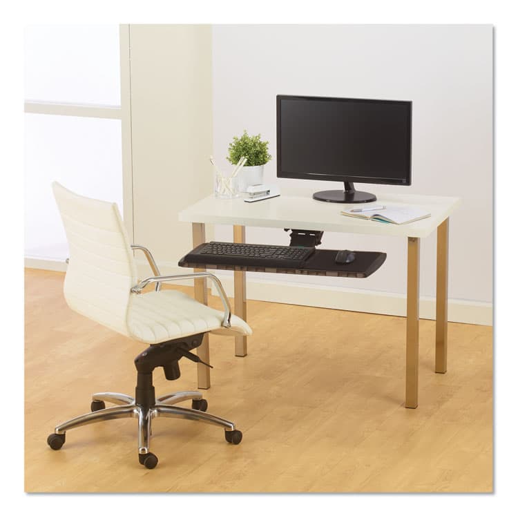 ACCO BRANDS, . Adjustable Keyboard Platform with SmartFit System, 21.25w x 10d, Black (KMW60718) thumbnail 4