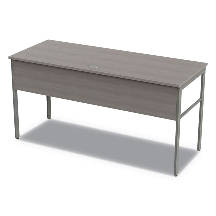 LINEA ITALIA Urban Series Desk Workstation, 59" x 23.75" x 29.5", Ash (LITUR601ASH)