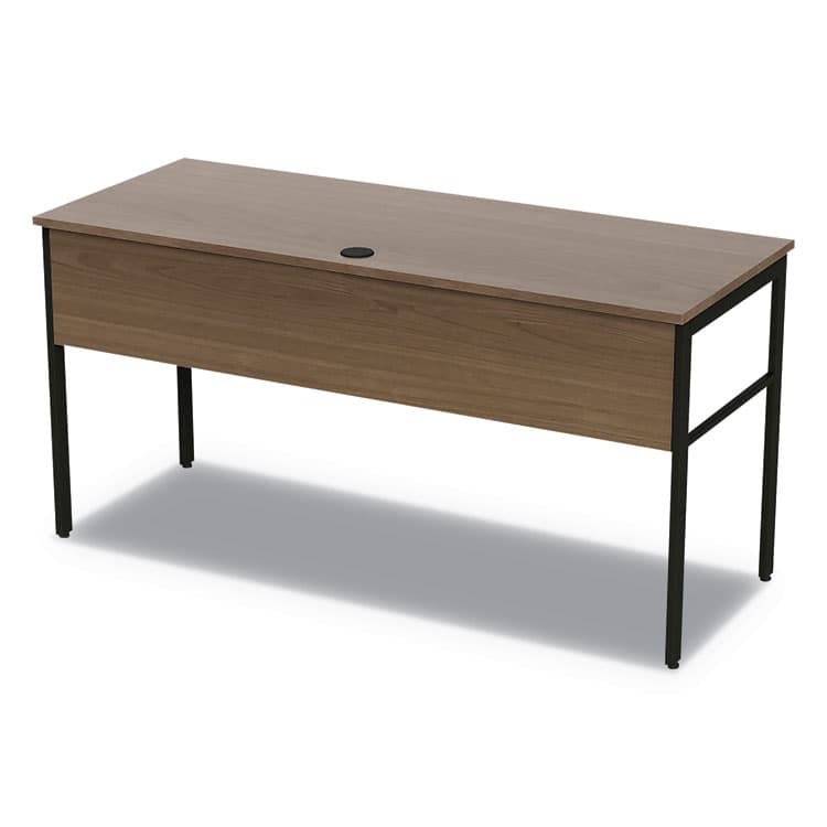 LINEA ITALIA Urban Series Desk Workstation, 59" x 23.75" x 29.5", Natural Walnut (LITUR601NW)
