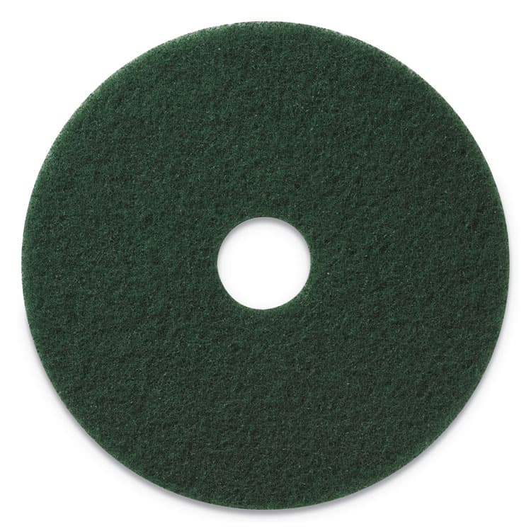 AMERICO MANUFACTURING CO Scrubbing Pad, 14" Diameter, Green, 5/Carton (AM7400314)