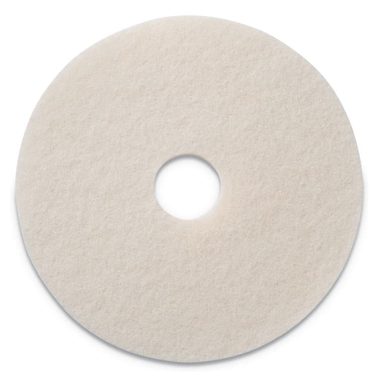 AMERICO MANUFACTURING CO Polishing Pad, 13" Diameter, White, 5/Carton (AM7401213)