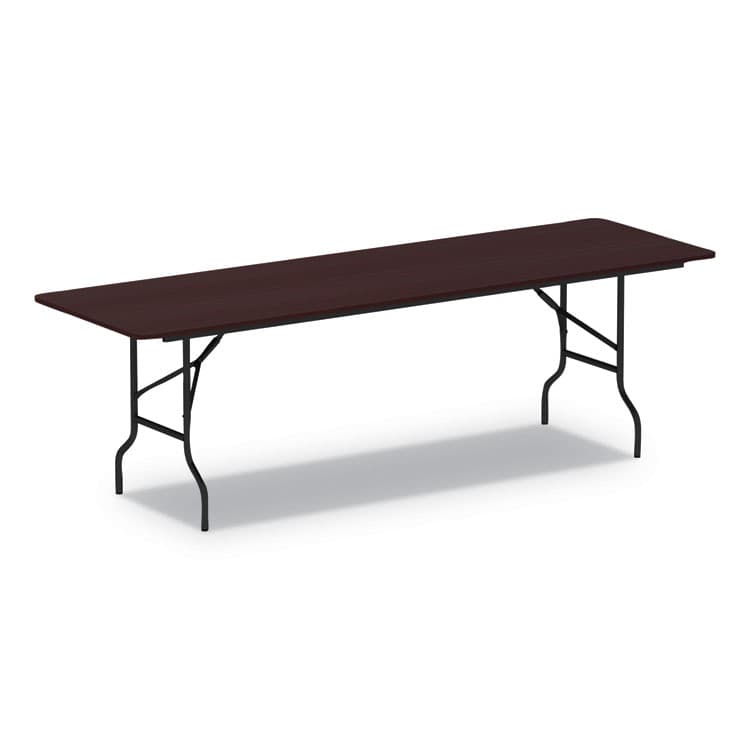 ALERA Wood Folding Table, Rectangular, 95.88w x 29.88d x 29.13h, Mahogany (ALEFT729630MY)