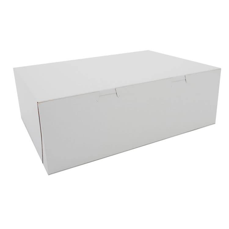 SOUTHERN CHAMPION TRAY White One-Piece Non-Window Bakery Boxes, 15 x 11 x 5, White, Paper, 100/Carton (SCH1027)