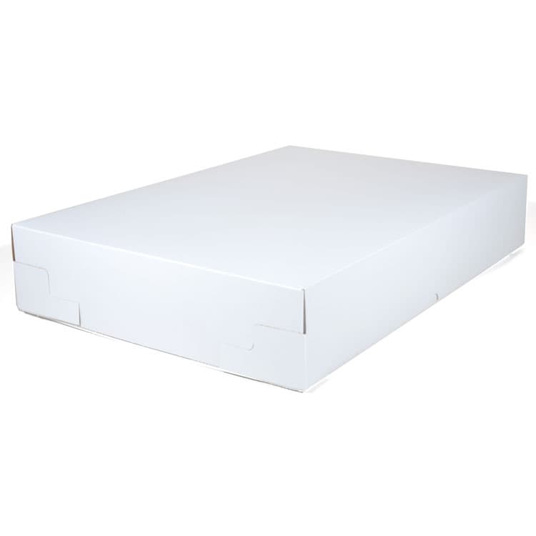 SOUTHERN CHAMPION TRAY White One-Piece Non-Window Bakery Boxes, 25 x 17 x 4.5, White, Paper, 25/Carton (SCH1060)