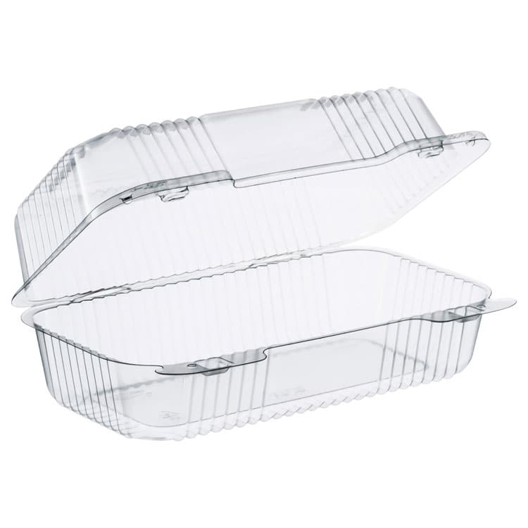 DART StayLock Clear Hinged Lid Containers, 5.4 x 9 x 3.5, Clear, Plastic, 250/Carton (DCCC35UT1)