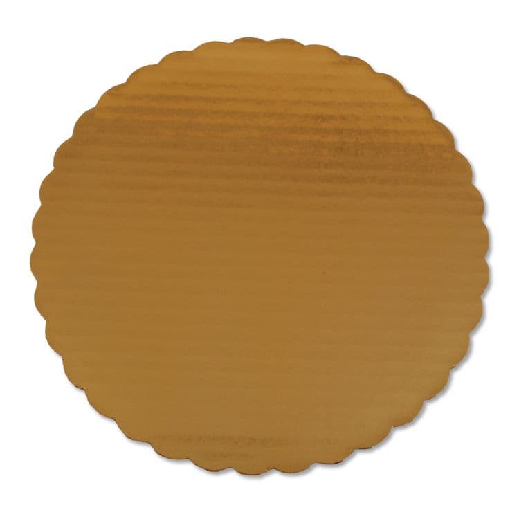 SOUTHERN CHAMPION TRAY Gold Cake Circles, Single Wall Construction, 10" Diameter, Gold, Paper, 200/Carton (SCH1615)