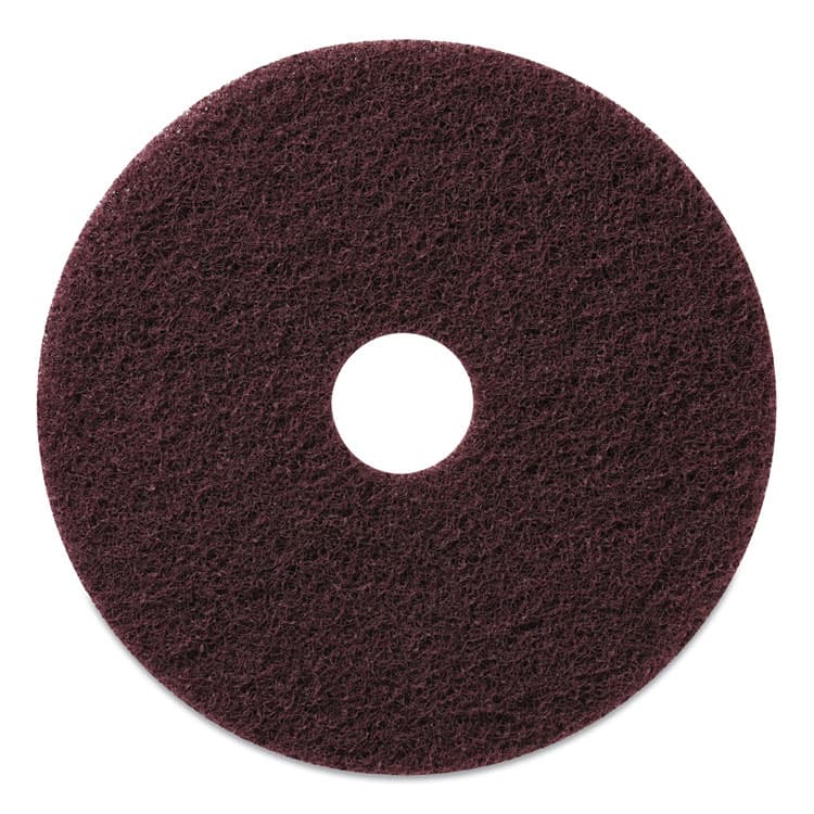 AMERICO MANUFACTURING CO Stripping Pad, 20" Diameter, Burgundy, 5/Carton (AM7430520)