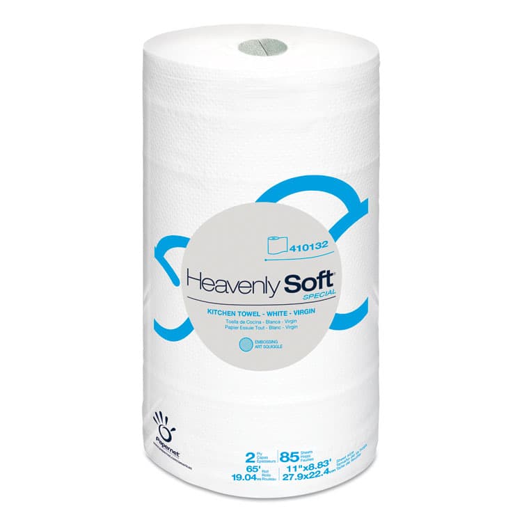 SOFIDEL AMERICA Heavenly Soft Special Kitchen Paper Towels, 2-Ply, 11 x 8.8, White, 85/Roll, 30 Rolls/Carton (SOD410132)