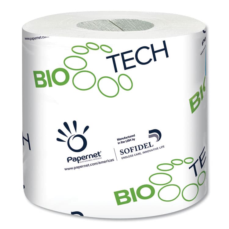 SOFIDEL AMERICA BioTech Toilet Tissue, Septic Safe, 2-Ply, White, 500 Sheets/Roll, 96 Rolls/Carton (SOD415596)