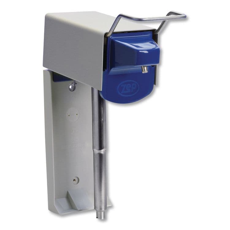 ZEP . Heavy Duty Hand Care Wall Mount System, 1 gal, 5 x 4 x 14, Silver/Blue (ZPE600101)