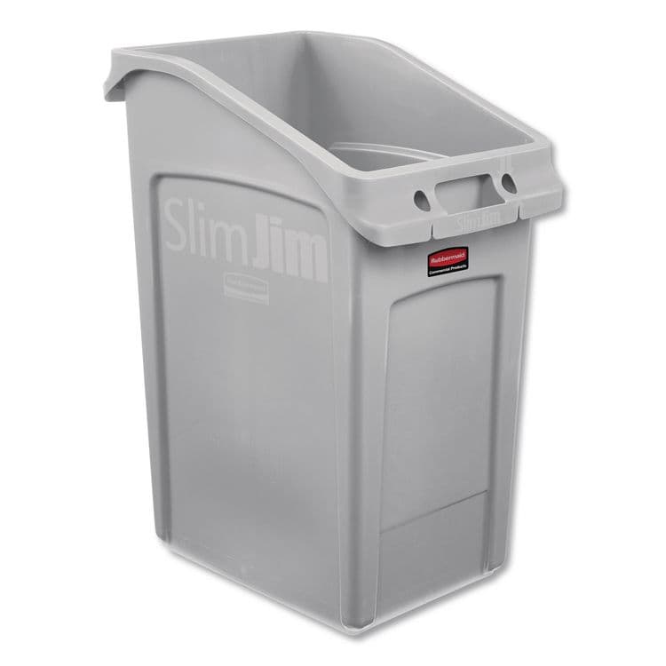 RUBBERMAID COMMERCIAL PROD. Slim Jim Under-Counter Container, 23 gal, Polyethylene, Gray (RCP2026721)