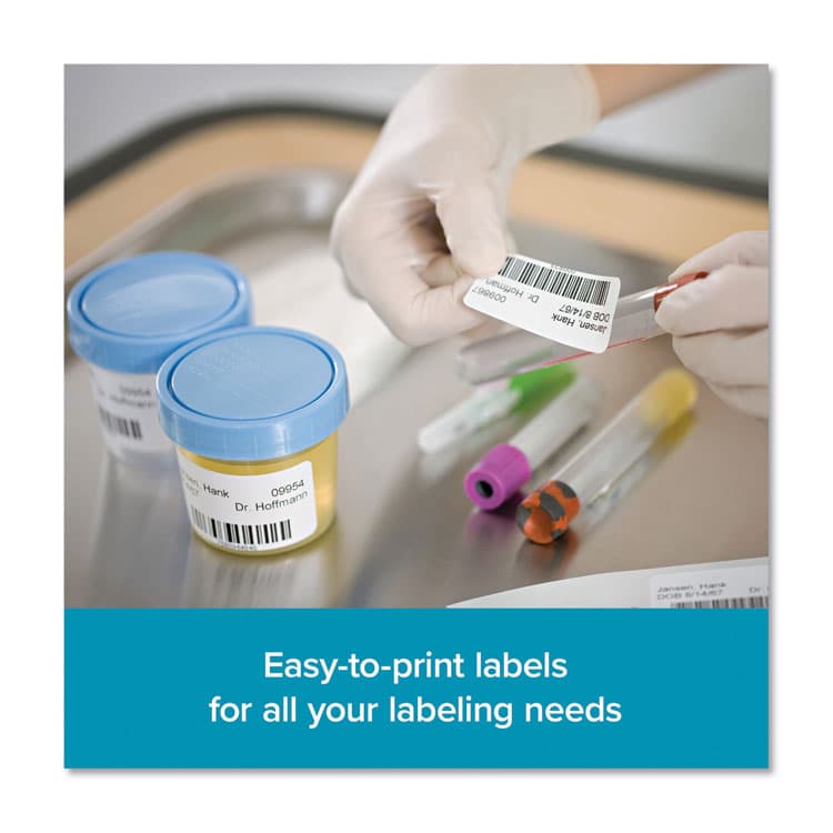 DYMO LW Multipurpose Labels, 1" x 2.13", White, 500 Labels/Roll, 6 Rolls/Pack (DYM2050764) thumbnail 2