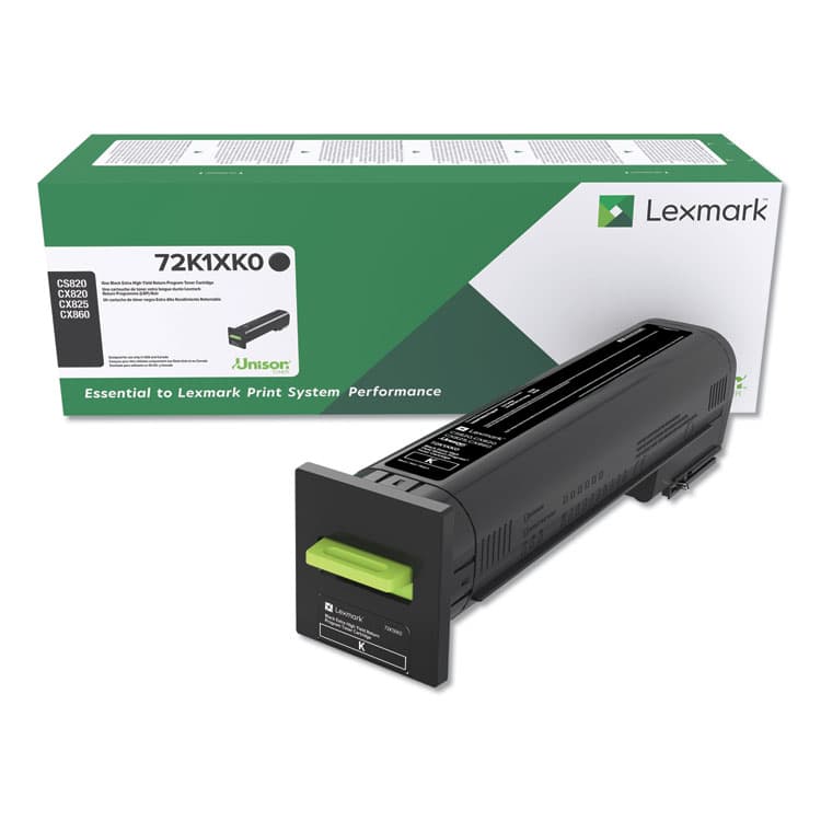 LEXMARK INT'L, . 72K1XK0 Return Program Unison Extra High-Yield Toner, 33,000 Page-Yield, Black (LEX72K1XK0)