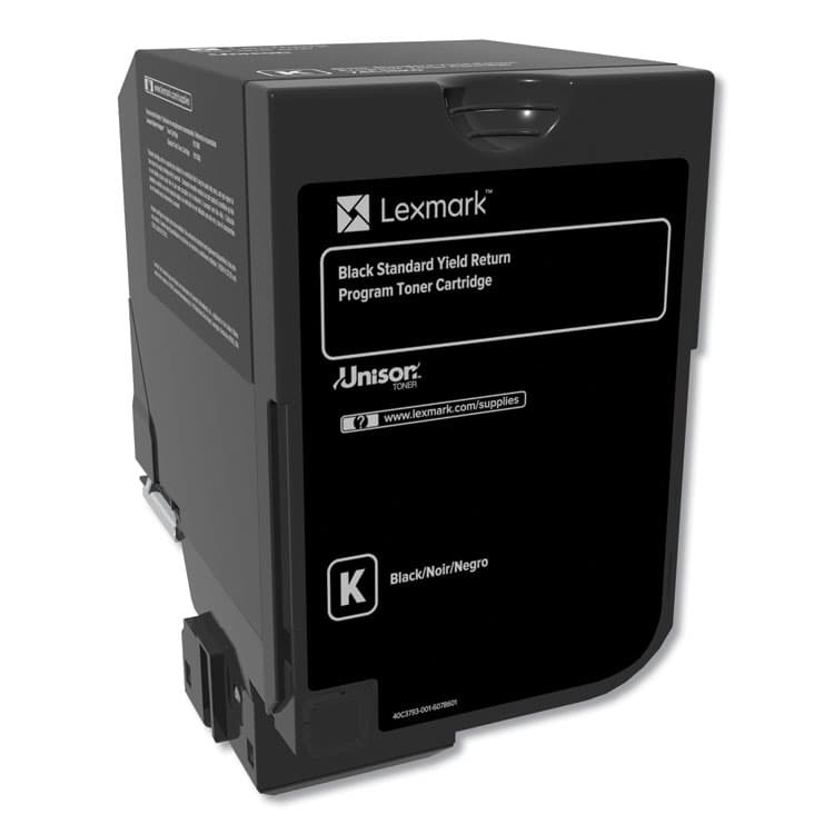 LEXMARK INT'L, . 74C10K0 Return Program Unison Toner, 3,000 Page-Yield, Black (LEX74C10K0) thumbnail 2
