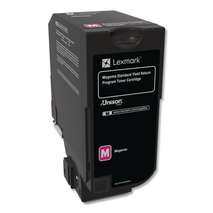 LEXMARK INT'L, . 74C1SM0 Return Program Unison Toner, 7,000 Page-Yield, Magenta (LEX74C1SM0) thumbnail 2