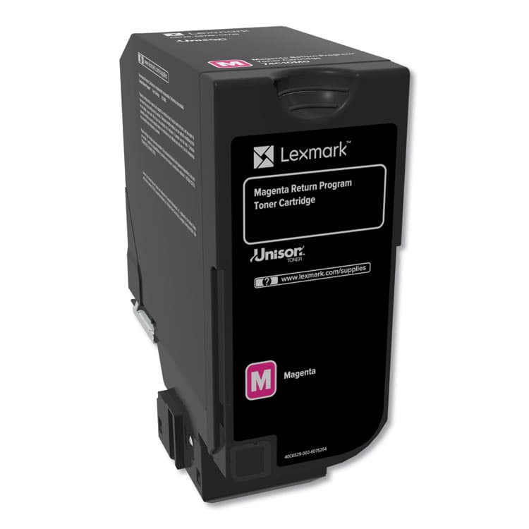 LEXMARK INT'L, . 74C10M0 Return Program Unison Toner, 3,000 Page-Yield, Magenta (LEX74C10M0) thumbnail 2