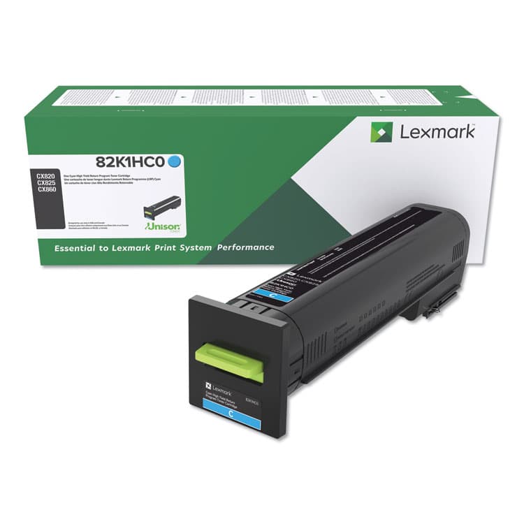 LEXMARK INT'L, . 82K1HC0 Return Program High-Yield Toner, 17,000 Page-Yield, Cyan (LEX82K1HC0)