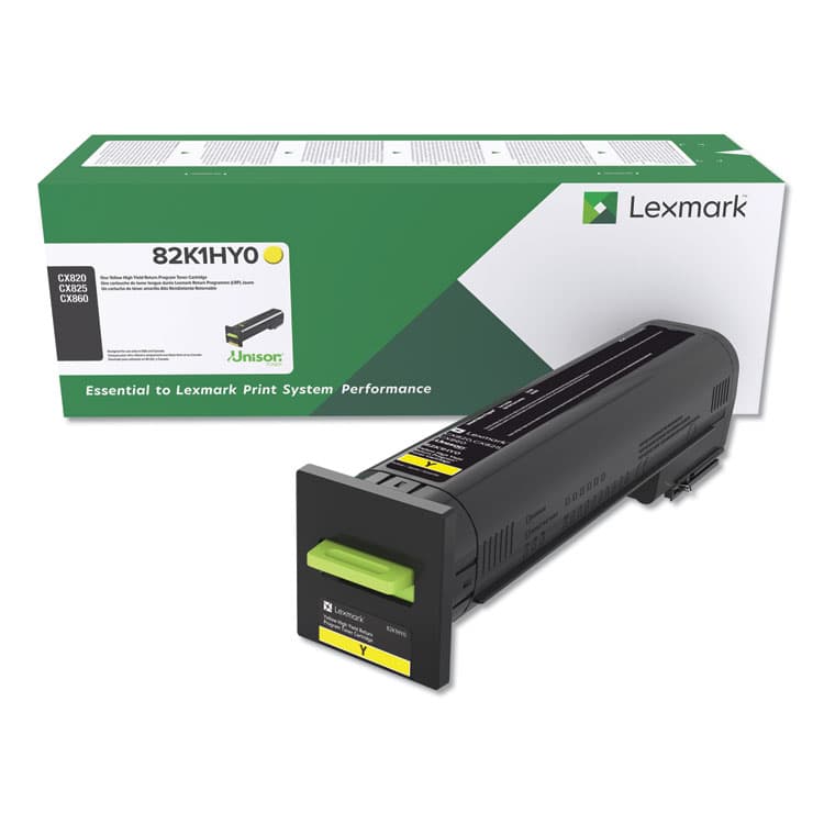LEXMARK INT'L, . 82K1HY0 Return Program High-Yield Toner, 17,000 Page-Yield, Yellow (LEX82K1HY0)
