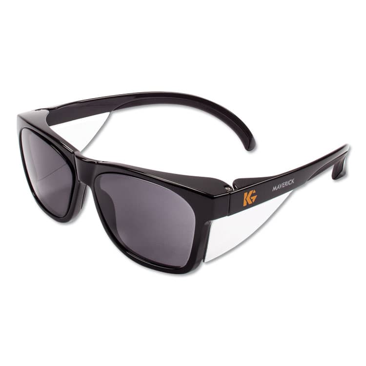 KIMBERLY-CLARK PROFESSIONAL Maverick Safety Glasses, Black Full Frame, Smoke Dual Lens, 12/Box (ANS49311)