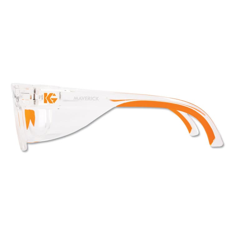 KIMBERLY-CLARK PROFESSIONAL Maverick Safety Glasses, Clear/Orange Full Frame, Clear Dual Lens, 12/Box (ANS49301) thumbnail 2