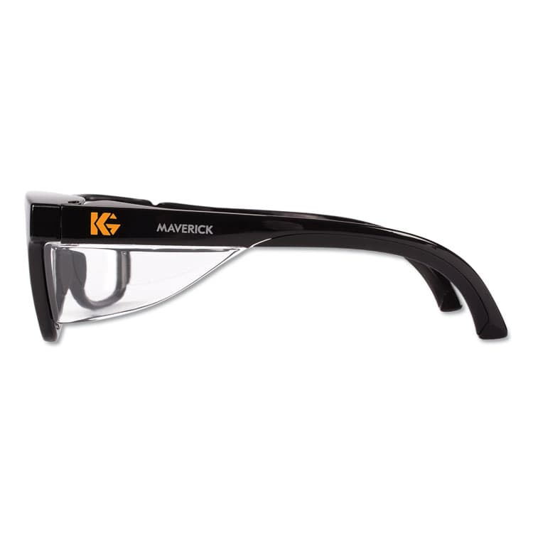 KIMBERLY-CLARK PROFESSIONAL Maverick Safety Glasses, Black Full Frame, Clear Dual Lens, 12/Box (ANS49309) thumbnail 2