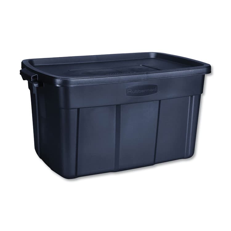 RUBBERMAID Roughneck Storage Box, 31 gal, 20.4" x 32.3" x 16.7", Dark Indigo Metallic (UNXRMRT310000)