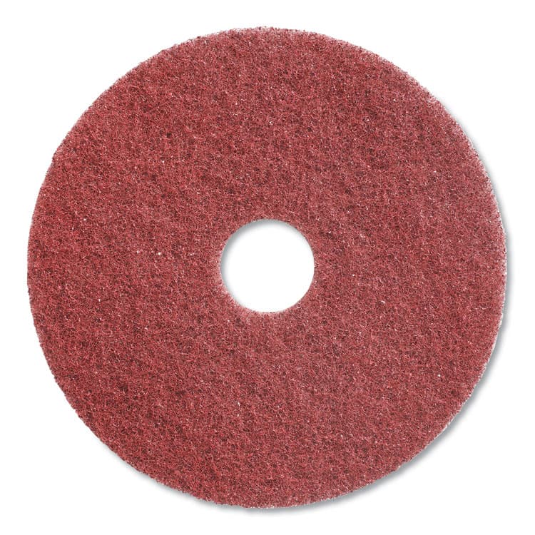 DIVERSEY High-Traffic Twister Floor Pad, 17" Diameter, Red, 2/Carton (DVSDD7523648)