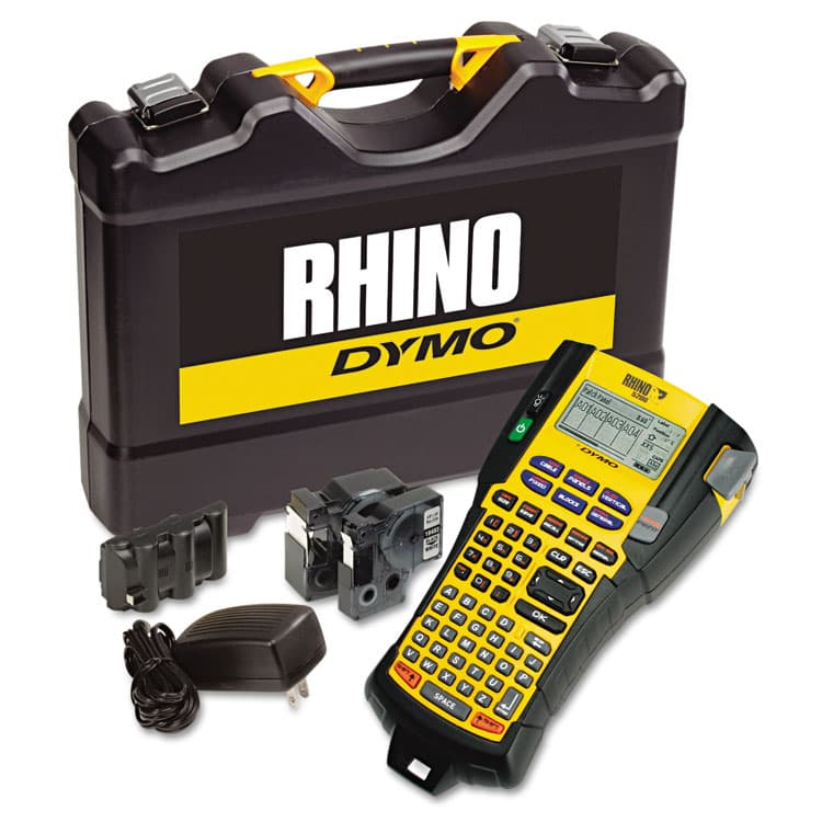 DYMO Rhino 5200 Industrial Label Maker Kit, 5 Lines, 4.9 x 9.2 x 2.5 (DYM1756589)