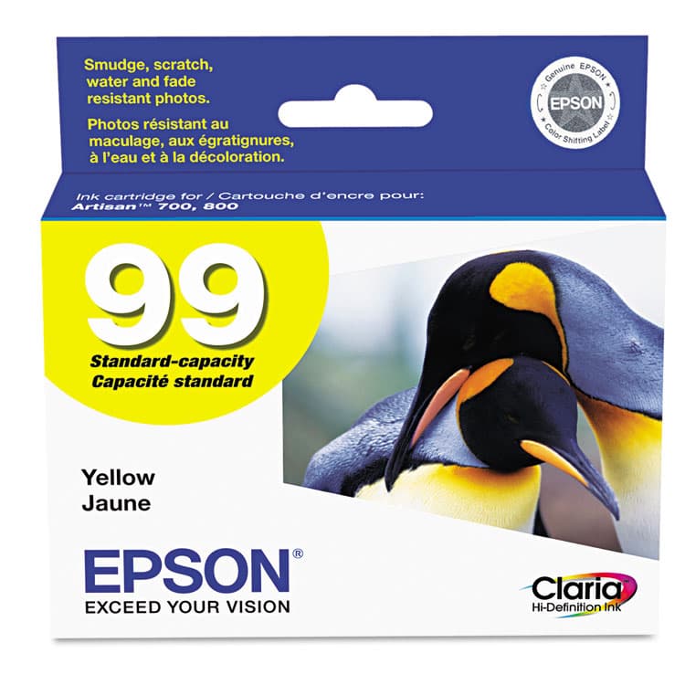 EPSON AMERICA, . T099420-S (99) Claria Ink, 450 Page-Yield, Yellow (EPST099420S)