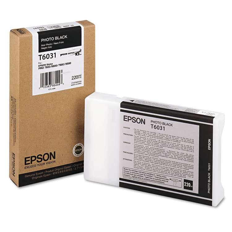 EPSON AMERICA, . T603100 (60) UltraChrome K3 Ink, Photo Black (EPST603100)