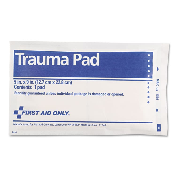 FIRST AID ONLY, . SmartCompliance Trauma Pad, Sterile, 5 x 9 (FAOFAE5012)