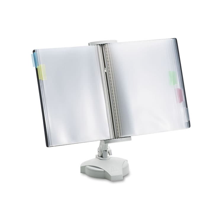 FELLOWES MFG. CO. Reference Rack, Plastic, Letter, 10 Pockets, Platinum (FEL22300) thumbnail 2