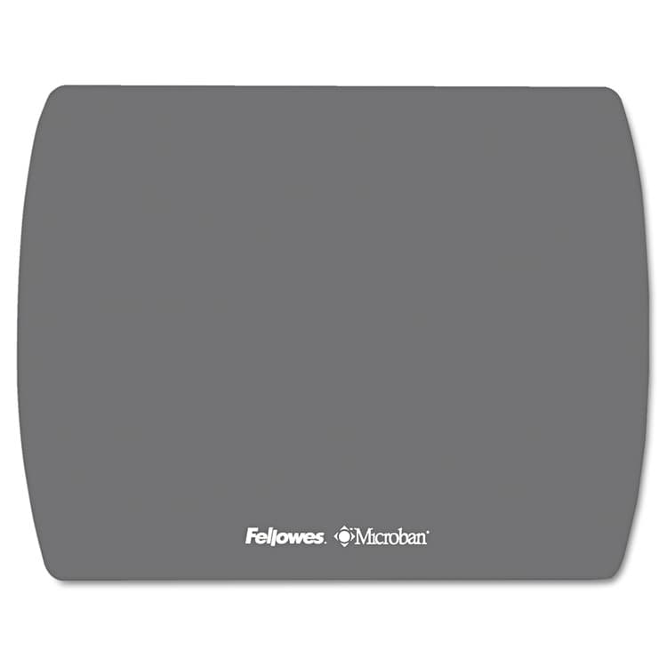 FELLOWES MFG. CO. Ultra Thin Mouse Pad with Microban Protection, 9 x 7, Graphite (FEL5908201)