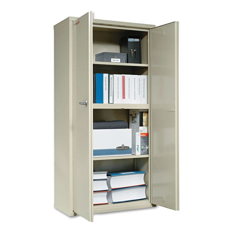 FIRE KING INTERNATIONAL Storage Cabinet, 36w x 19.25d x 72h, UL Listed 350 Degree, Parchment (FIRCF7236D) thumbnail 3