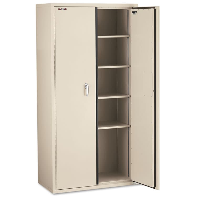 FIRE KING INTERNATIONAL Storage Cabinet, 36w x 19.25d x 72h, UL Listed 350 Degree, Parchment (FIRCF7236D) thumbnail 4